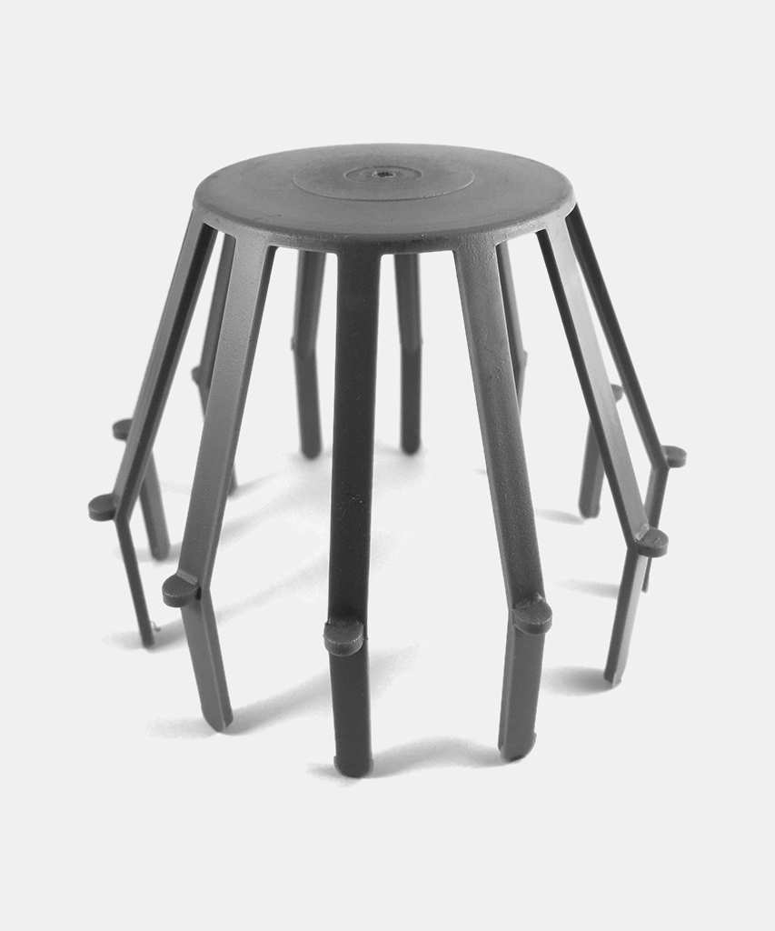 PVC bladrooster 80mm